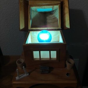 Vintage-Wooden Handmade Decor Table/Desk Lamp